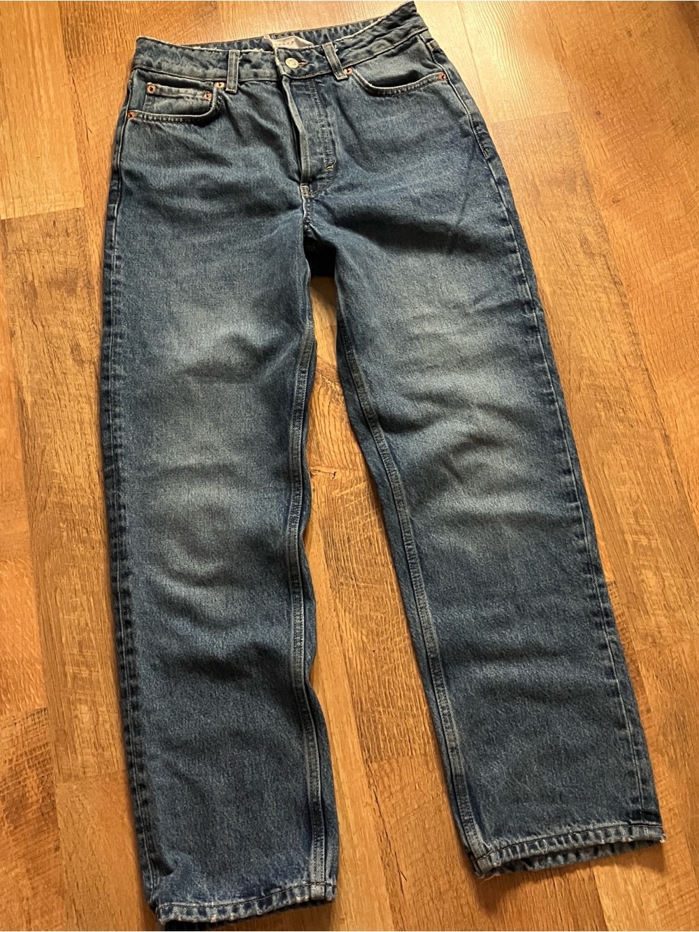 Topshop Dad Jeans Women’s Blue Denim Vintage Style Size 26